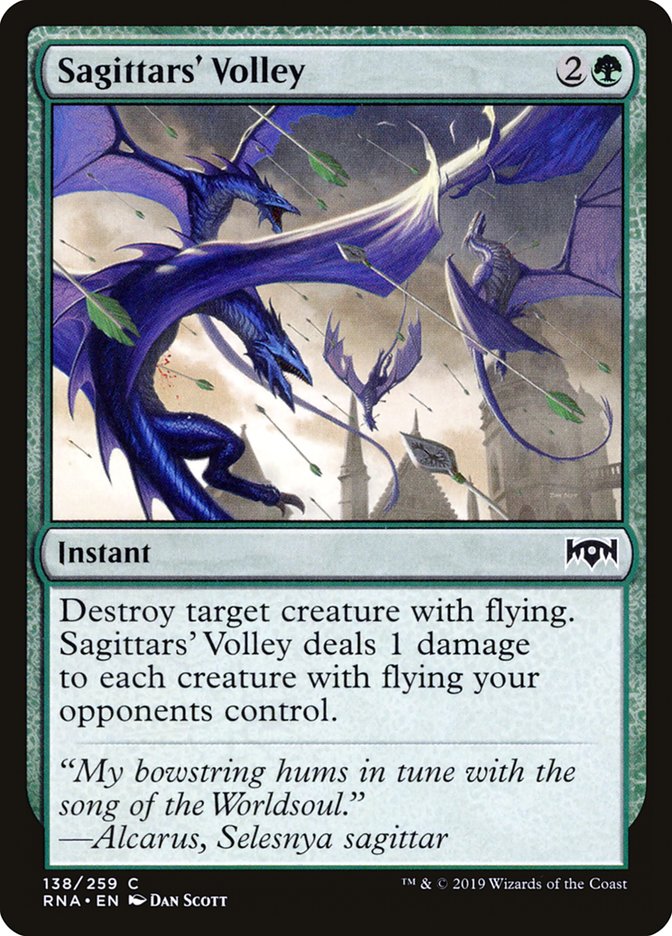 Sagittars' Volley 138/259 (Ravnica Allegiance) 