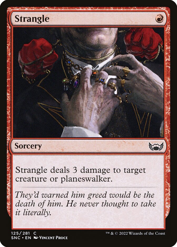 Strangle 125/281 (Streets of New Capenna)  - Foil