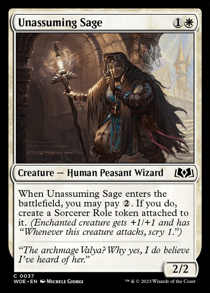 Unassuming Sage 37/276 (Wilds of Eldraine)  - Foil