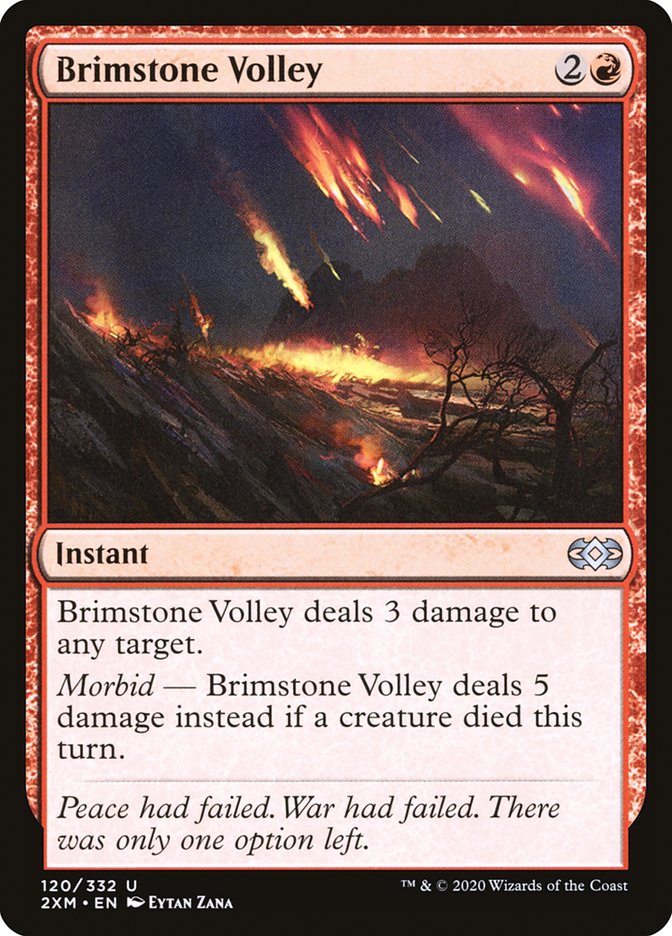 Brimstone Volley 120/332 (Double Masters)  - Foil