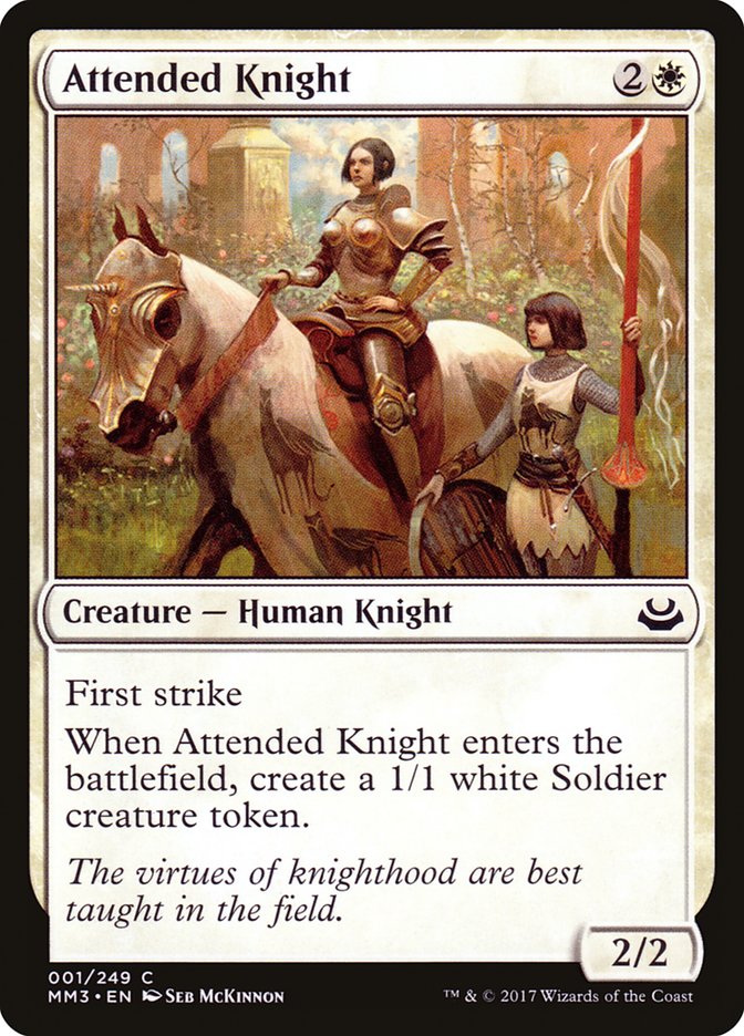 Attended Knight 1/249 (Modern Masters 2017) 