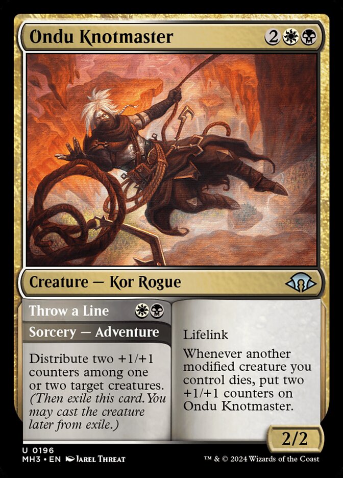 Ondu Knotmaster // Throw a Line 196/319 (Modern Horizons 3) 