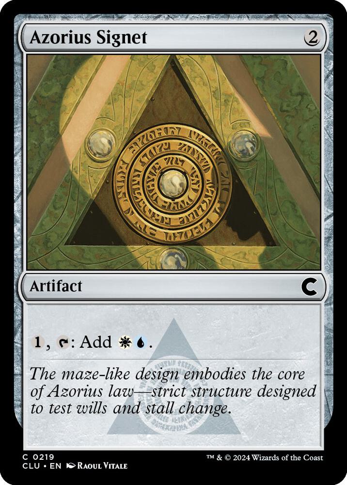 Azorius Signet 219/284 (Ravnica: Clue Edition) 