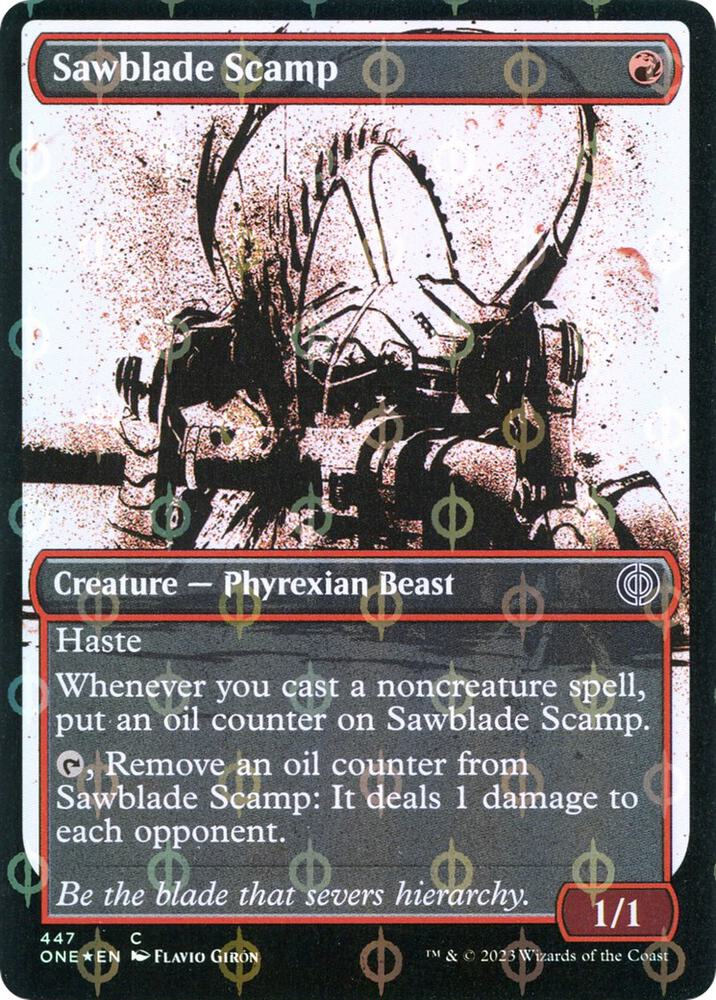 Sawblade Scamp 447/271 (Phyrexia: All Will Be One)  - Showcase Compleat Foil