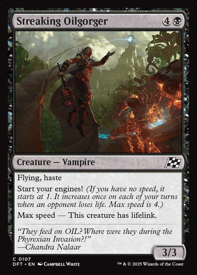 Streaking Oilgorger 107/291 (Aetherdrift)  - Foil