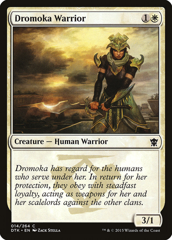 Dromoka Warrior 14/264 (Dragons of Tarkir)  - Foil
