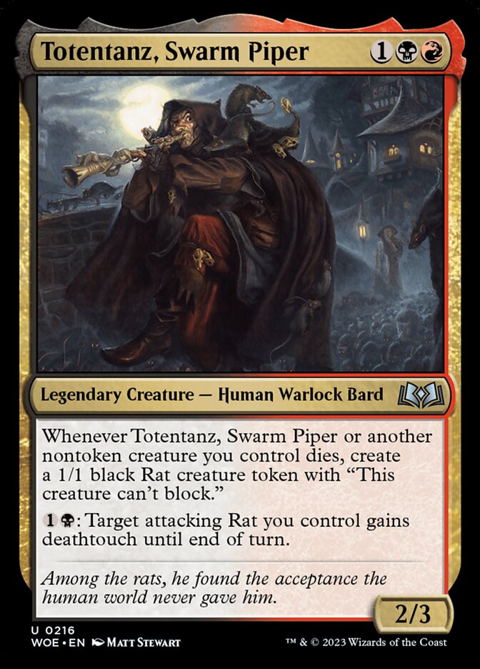 Totentanz, Swarm Piper 216 (Wilds of Eldraine) 