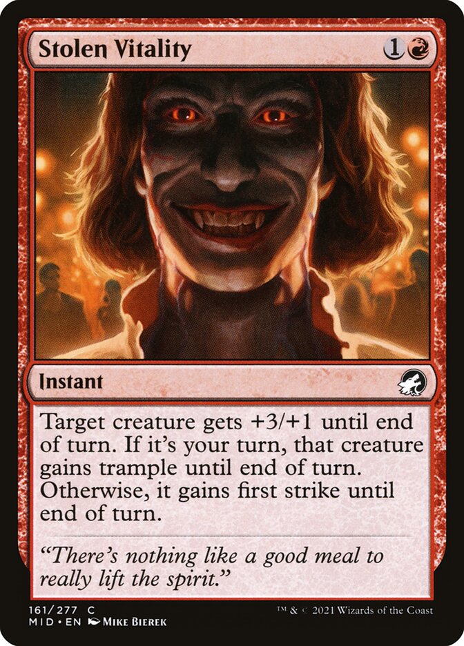Stolen Vitality 161/277 (Innistrad: Midnight Hunt)  - Foil