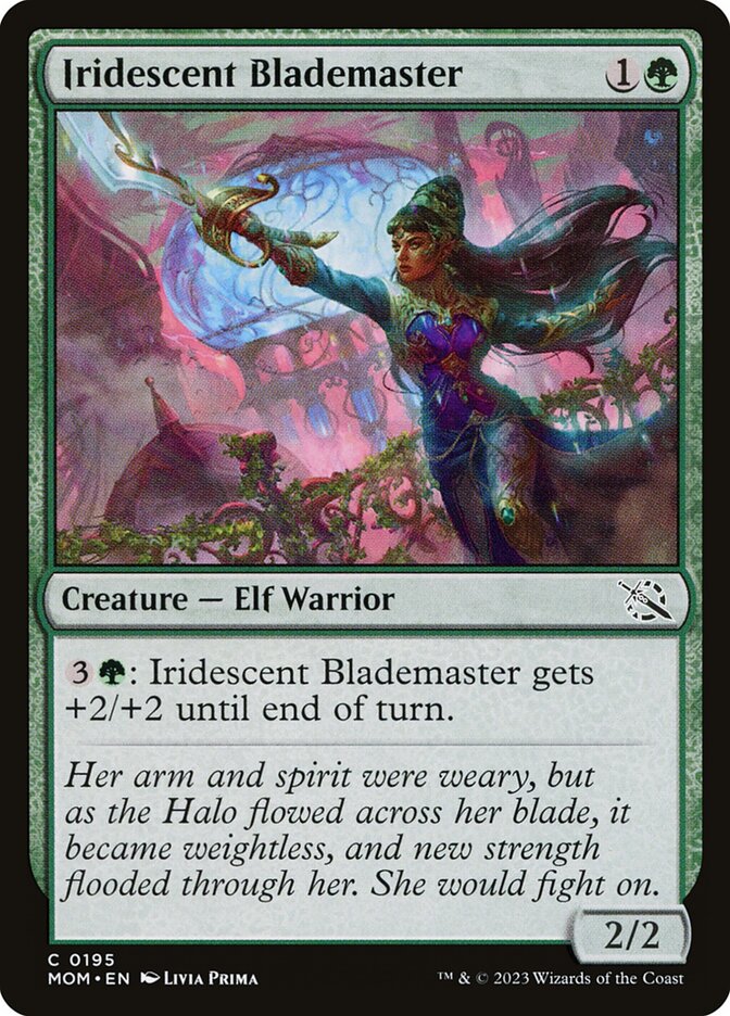 Iridescent Blademaster 195/291 (March of the Machine)  - Foil