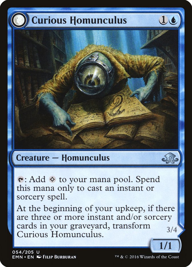 Curious Homunculus // Voracious Reader 54 (Eldritch Moon) 