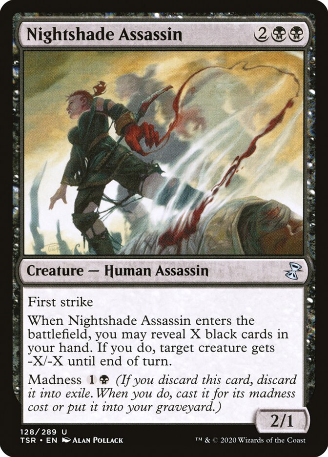Nightshade Assassin 128/289 (Time Spiral: Remastered)  - Foil