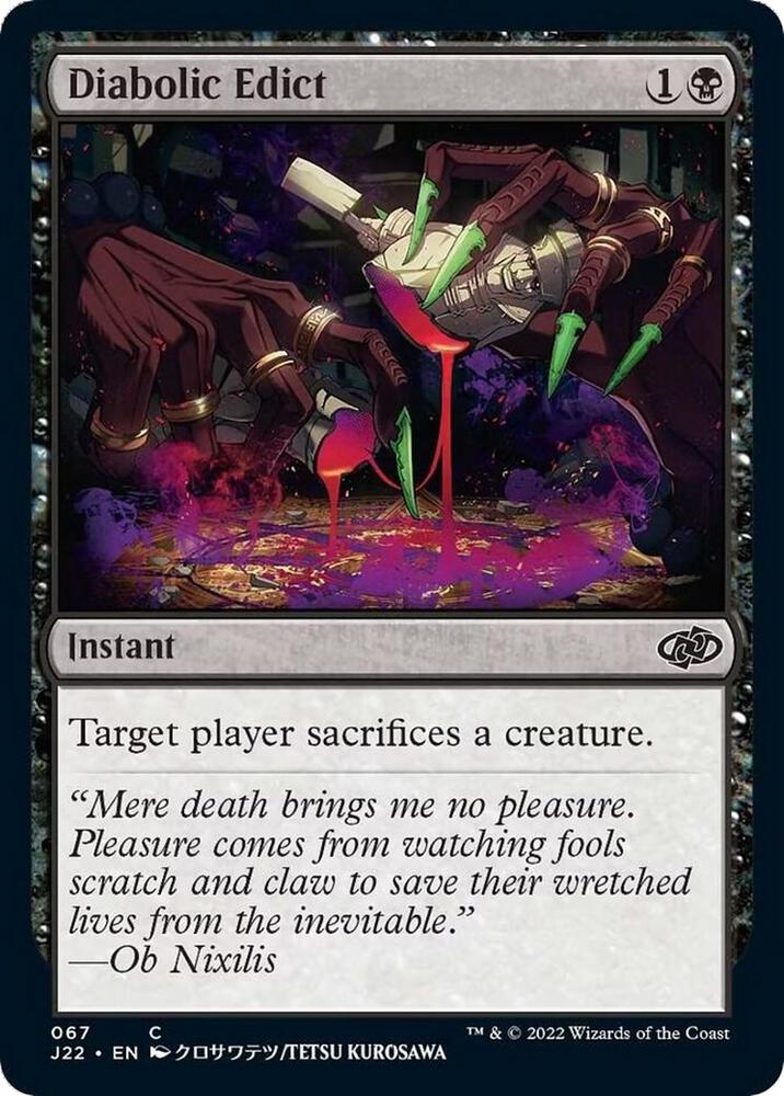 Diabolic Edict 67 (Jumpstart 2022) 
