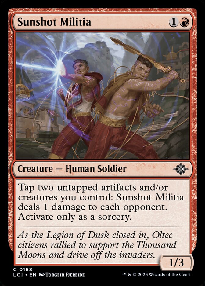 Sunshot Militia 168/291 (The Lost Caverns of Ixalan) 
