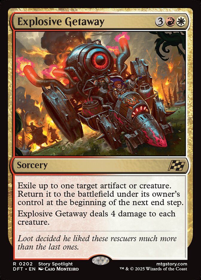 Explosive Getaway 202/291 (Aetherdrift)  - Foil