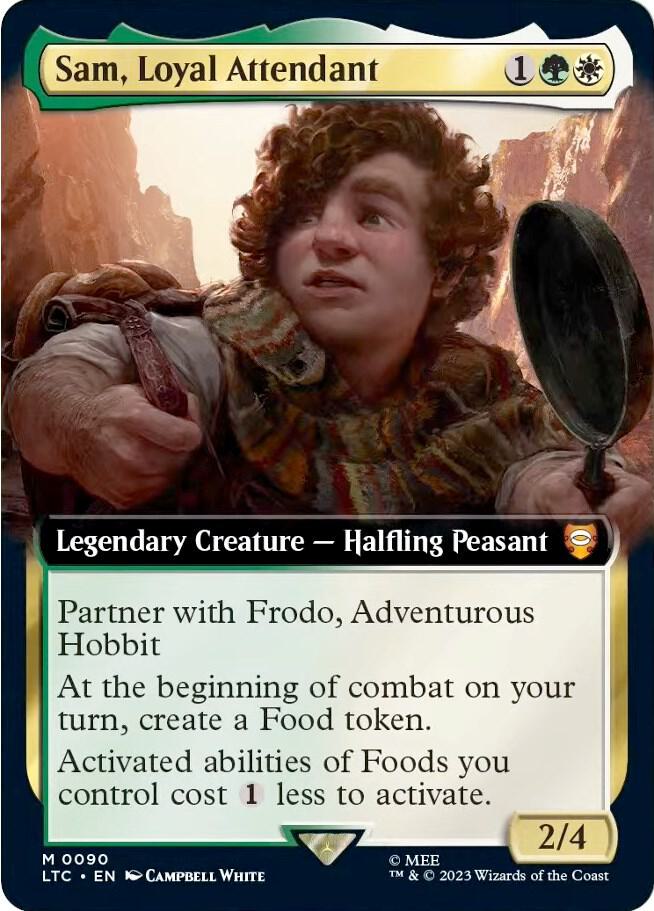 Sam, Loyal Attendant 90 (Commander: The Lord of the Rings: Tales of Middle-earth)  - Extended Art