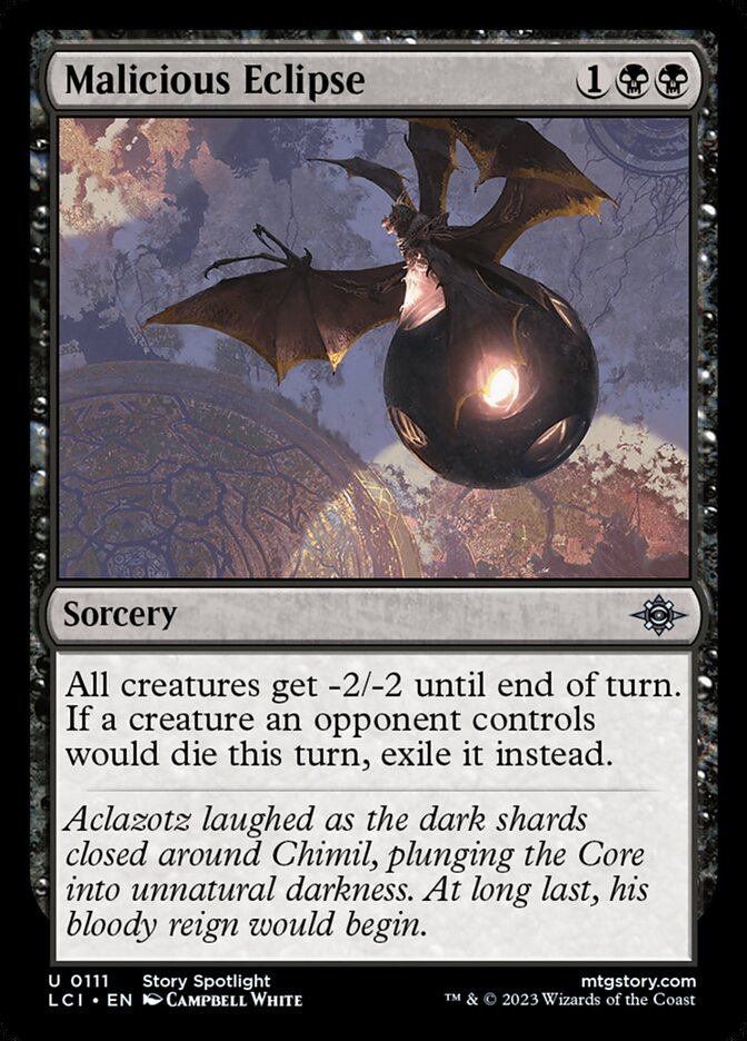 Malicious Eclipse 111/291 (The Lost Caverns of Ixalan)  - Foil