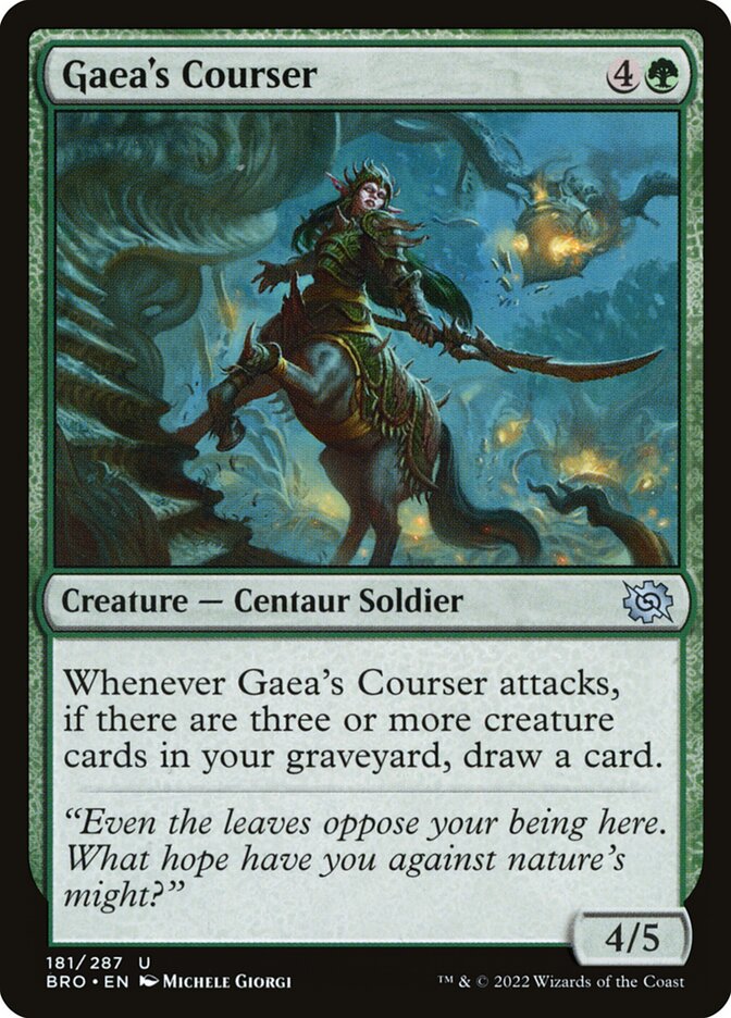 Gaea's Courser 181/287 (The Brothers' War)  - Foil