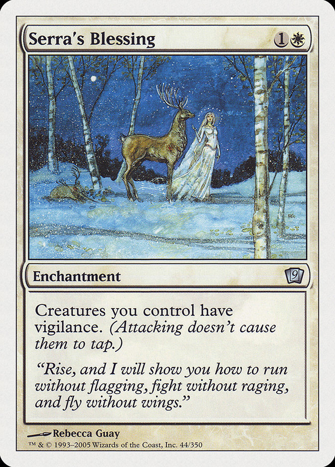 Serra's Blessing 44/350 (9th Edition) 