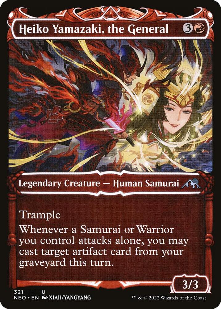 Heiko Yamazaki, the General 321/302 (Kamigawa: Neon Dynasty)  - Showcase