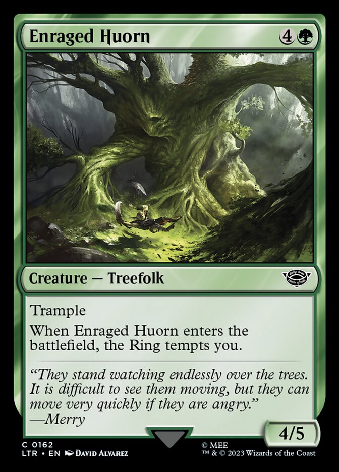Enraged Huorn 162/281 (Universes Beyond: The Lord of the Rings: Tales of Middle-earth)  - Foil