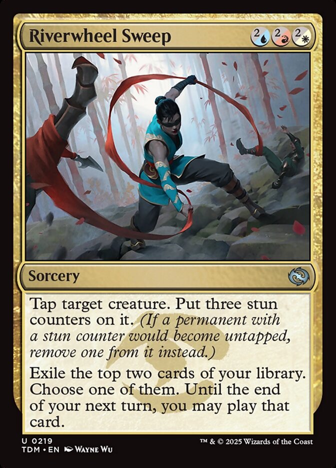 Riverwheel Sweep 219/291 (Tarkir: Dragonstorm)  - Foil