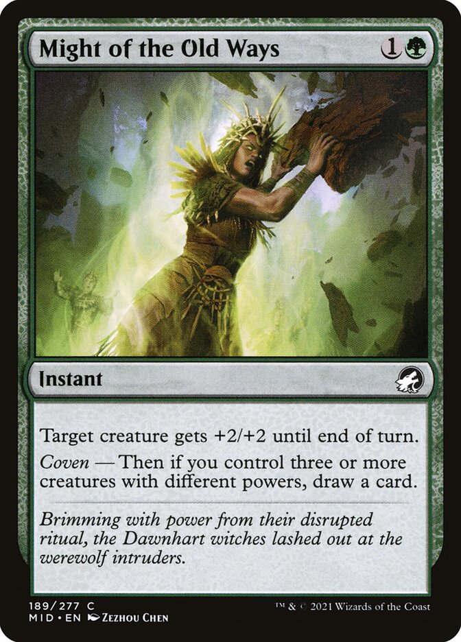 Might of the Old Ways 189/277 (Innistrad: Midnight Hunt)  - Foil