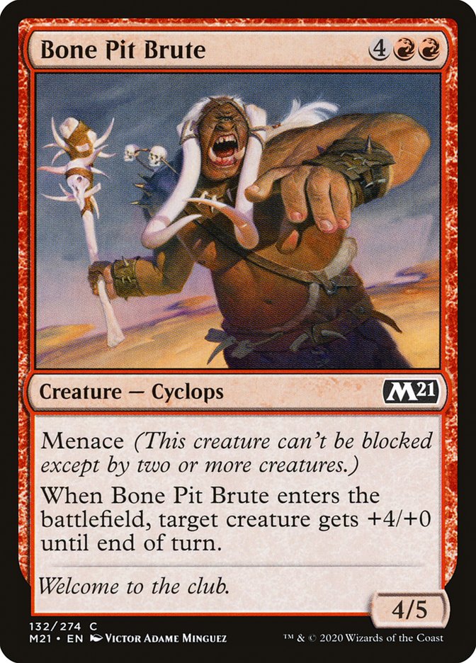 Bone Pit Brute 132 (Core Set 2021) 
