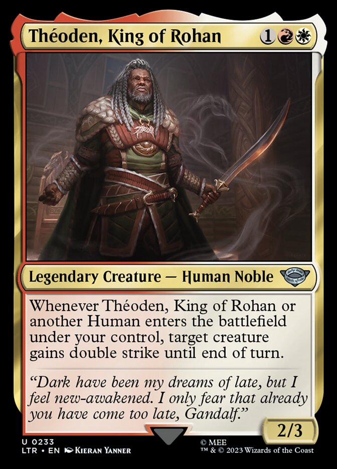 Théoden, King of Rohan 233/281 (Universes Beyond: The Lord of the Rings: Tales of Middle-earth)  - Foil