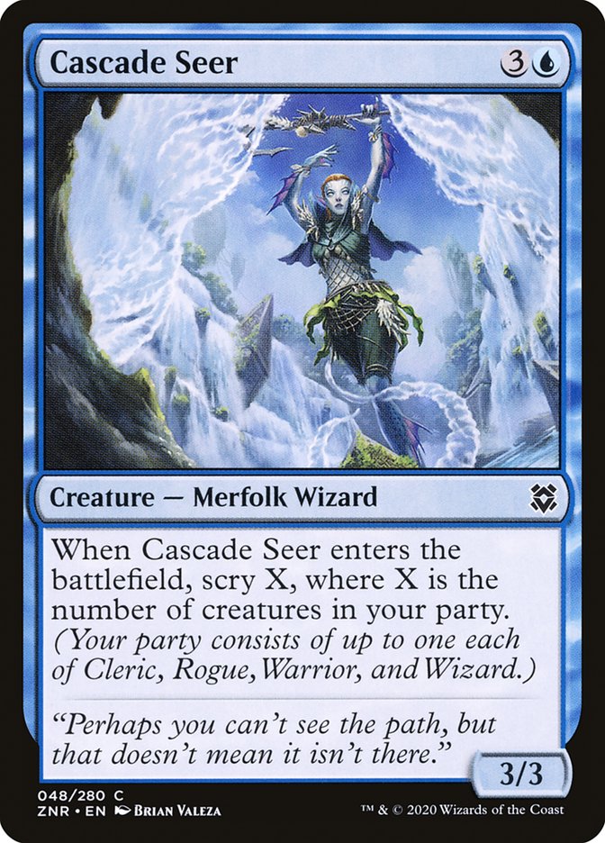 Cascade Seer 48/280 (Zendikar Rising) 