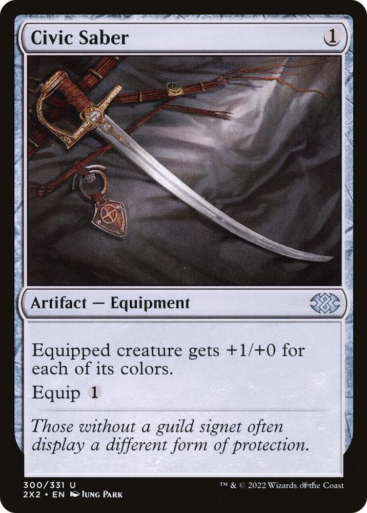 Civic Saber 300/331 (Double Masters 2022)  - Foil