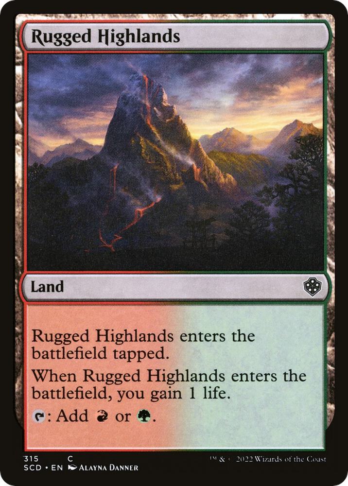 Rugged Highlands 315/352 (Starter Commander Decks) 