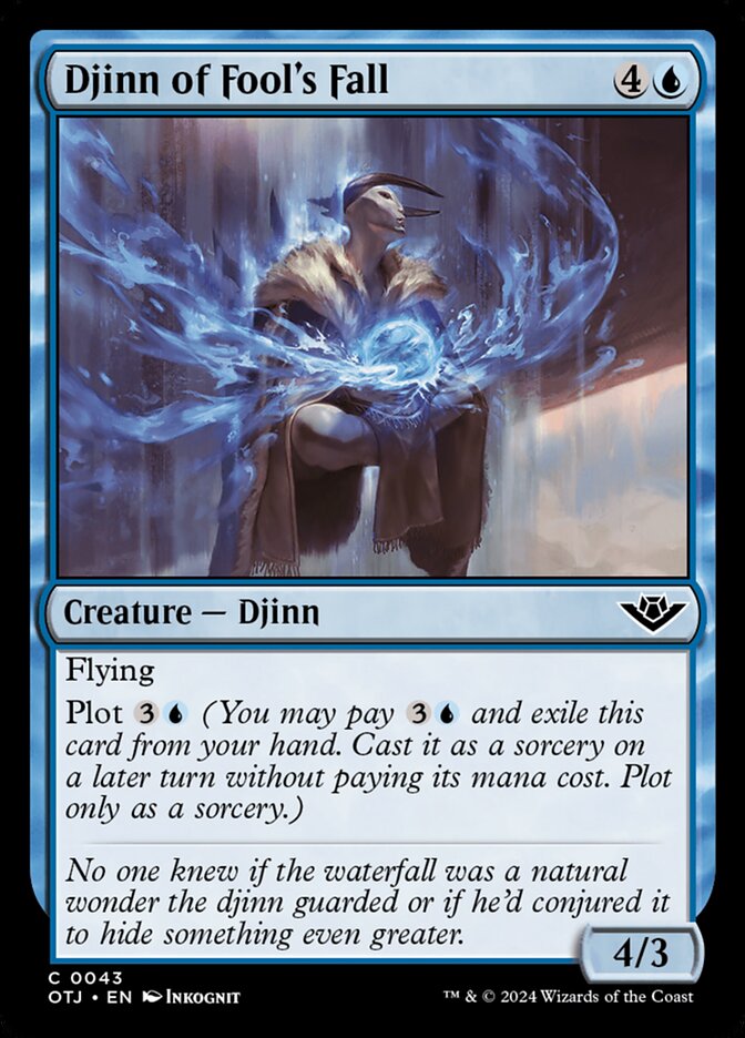 Djinn of Fool's Fall 43/286 (Outlaws of Thunder Junction)  - Foil