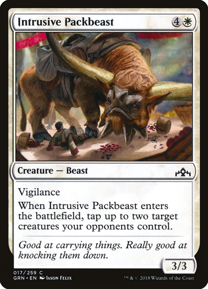 Intrusive Packbeast 17/259 (Guilds of Ravnica)  - Foil