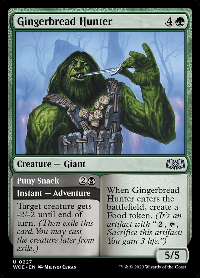 Gingerbread Hunter // Puny Snack 227 (Wilds of Eldraine)  - Foil