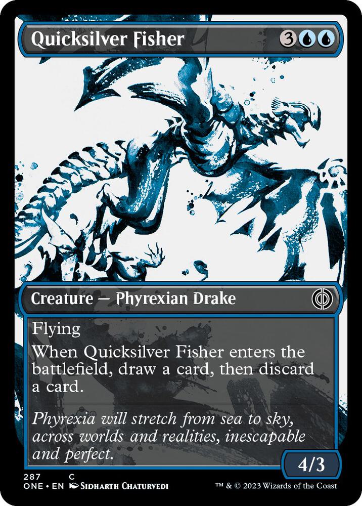 Quicksilver Fisher 287 (Phyrexia: All Will Be One)  - Showcase Foil