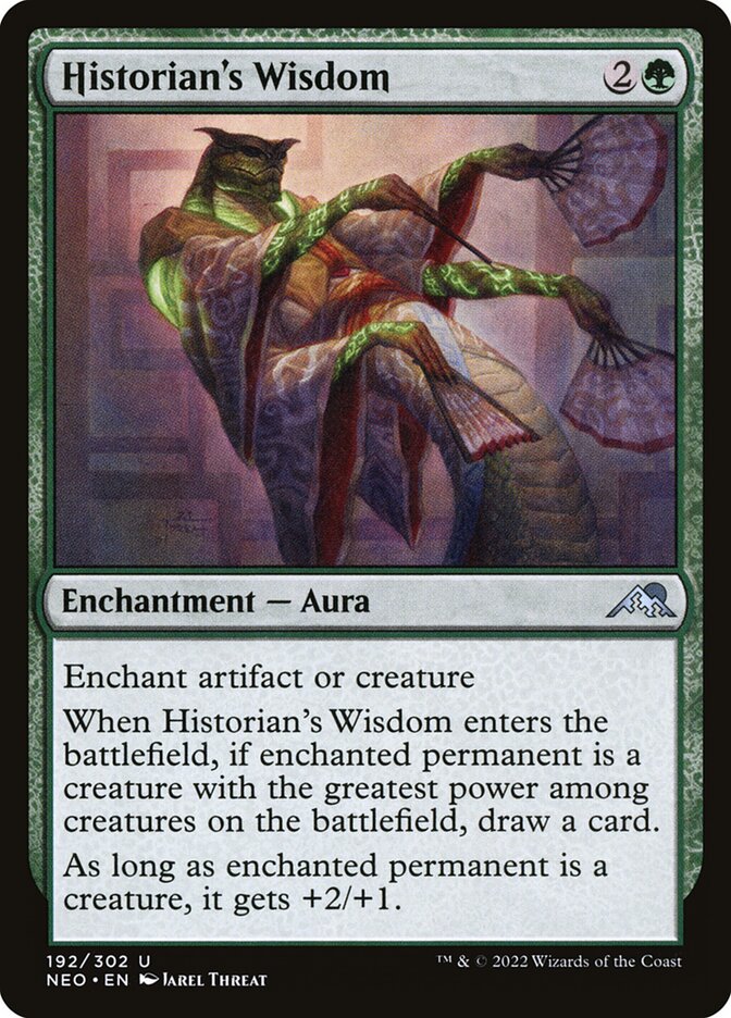 Historian's Wisdom 192/302 (Kamigawa: Neon Dynasty)  - Foil