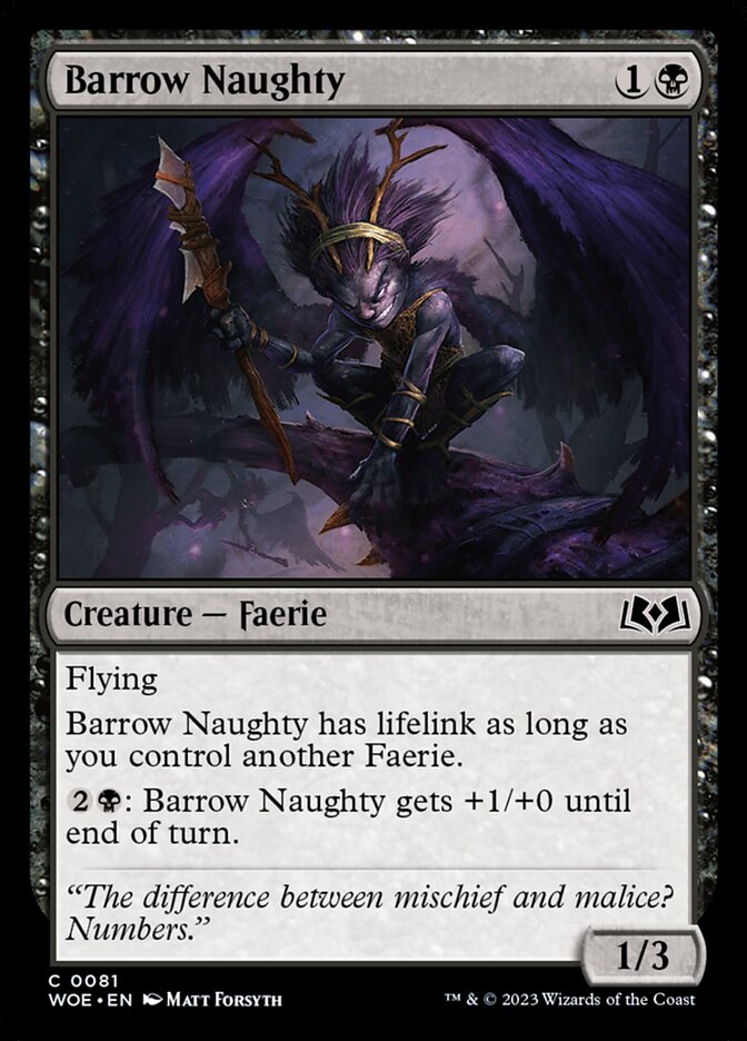 Barrow Naughty 81 (Wilds of Eldraine)  - Foil