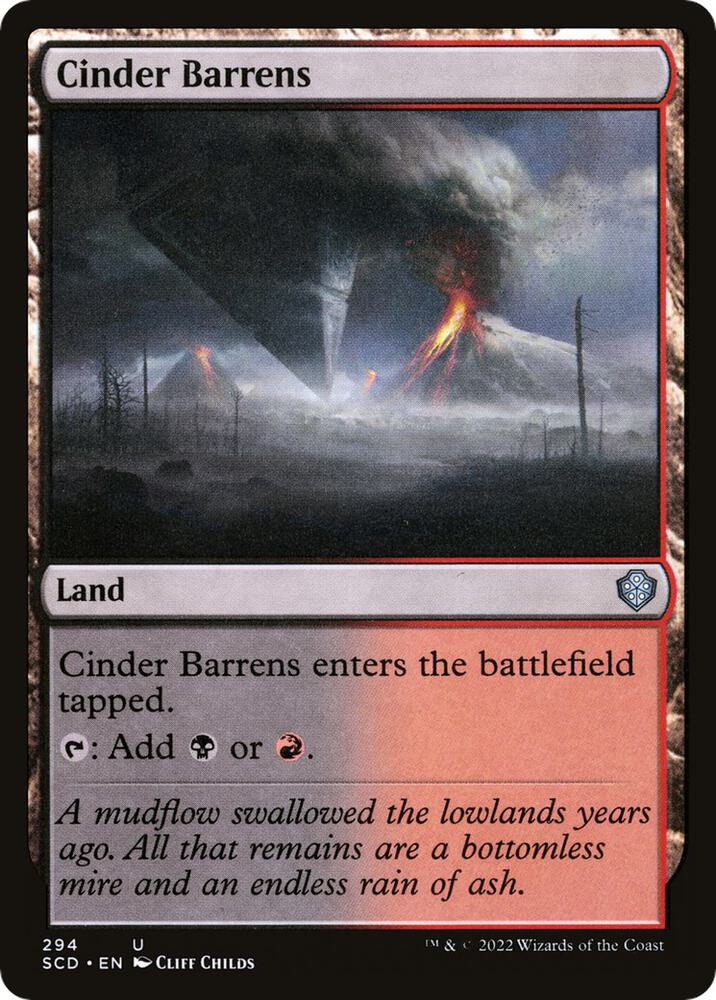 Cinder Barrens 294/352 (Starter Commander Decks) 