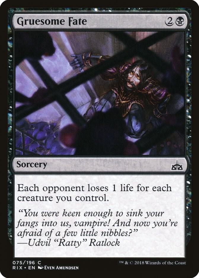 Gruesome Fate 75/196 (Rivals of Ixalan) 