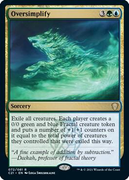 Oversimplify 72/81 (Commander 2021) 
