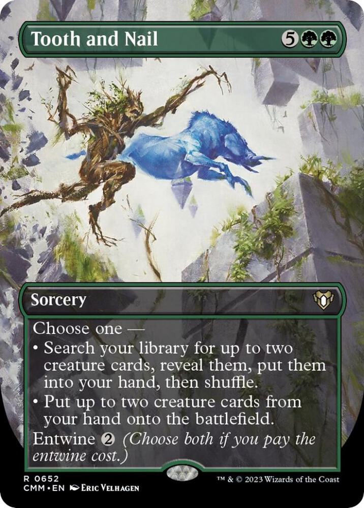 Tooth and Nail 652/451 (Commander Masters)  - Borderless Foil