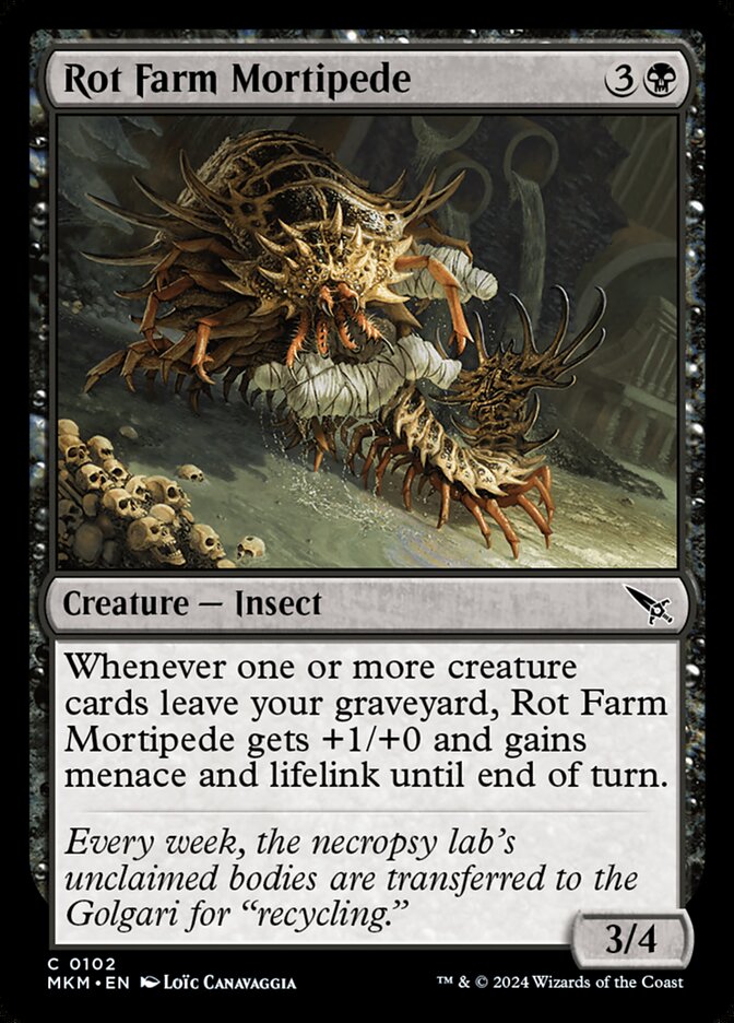 Rot Farm Mortipede 102 (Murders at Karlov Manor)  - Foil