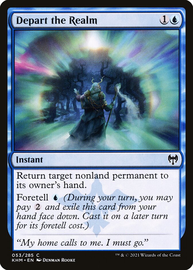 Depart the Realm 53/285 (Kaldheim)  - Foil
