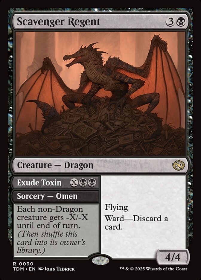 Scavenger Regent // Exude Toxin 90/291 (Tarkir: Dragonstorm)  - Foil