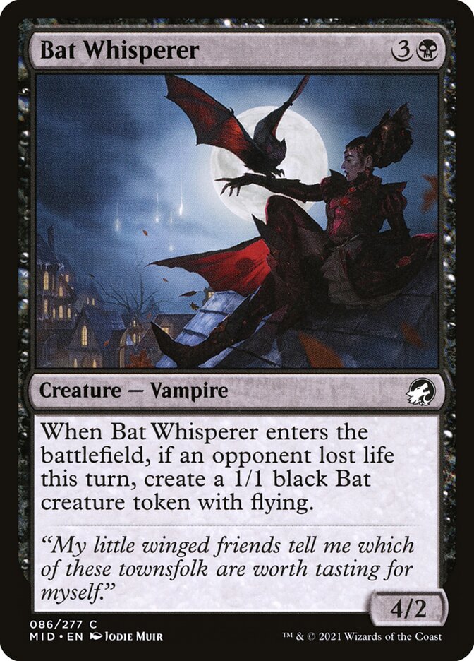 Bat Whisperer 86/277 (Innistrad: Midnight Hunt)  - Foil
