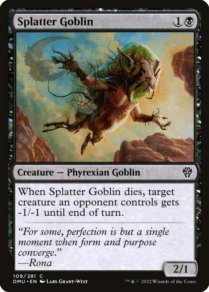 Splatter Goblin 109/281 (Dominaria United)  - Foil