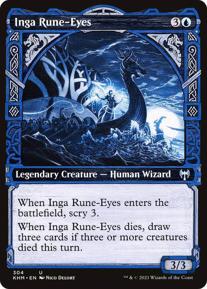 Inga Rune-Eyes 304 (Kaldheim)  - Showcase
