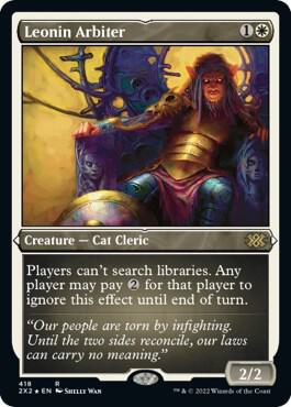 Leonin Arbiter Foil Etched 418 (Double Masters 2022)  - Foil