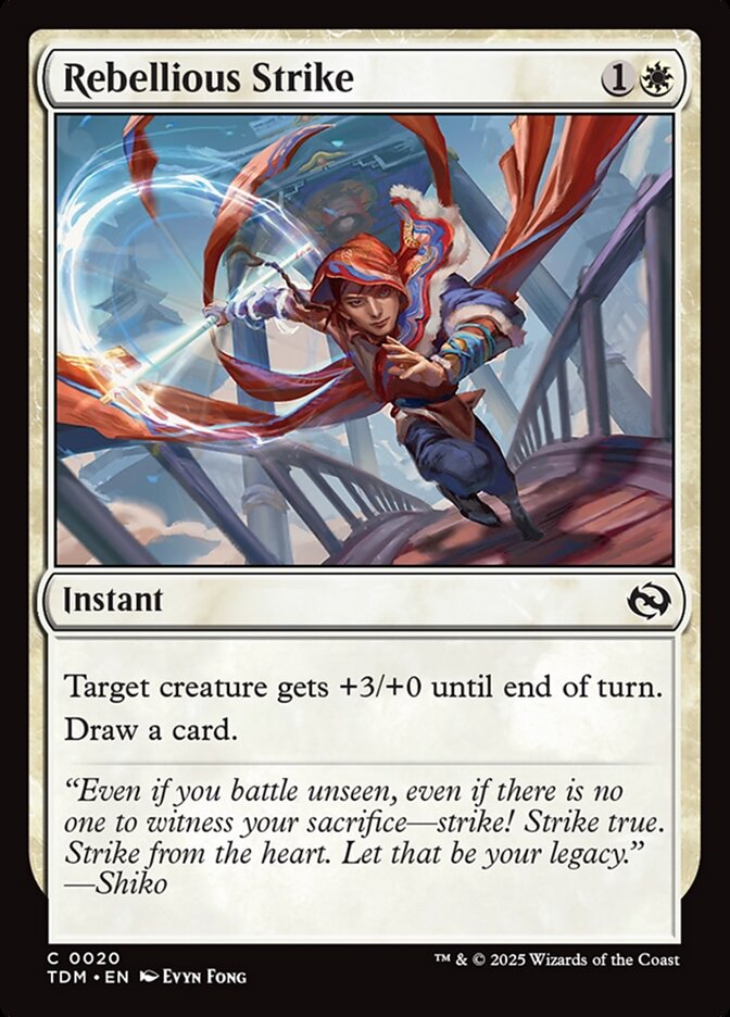 Rebellious Strike 20/291 (Tarkir: Dragonstorm)  - Foil