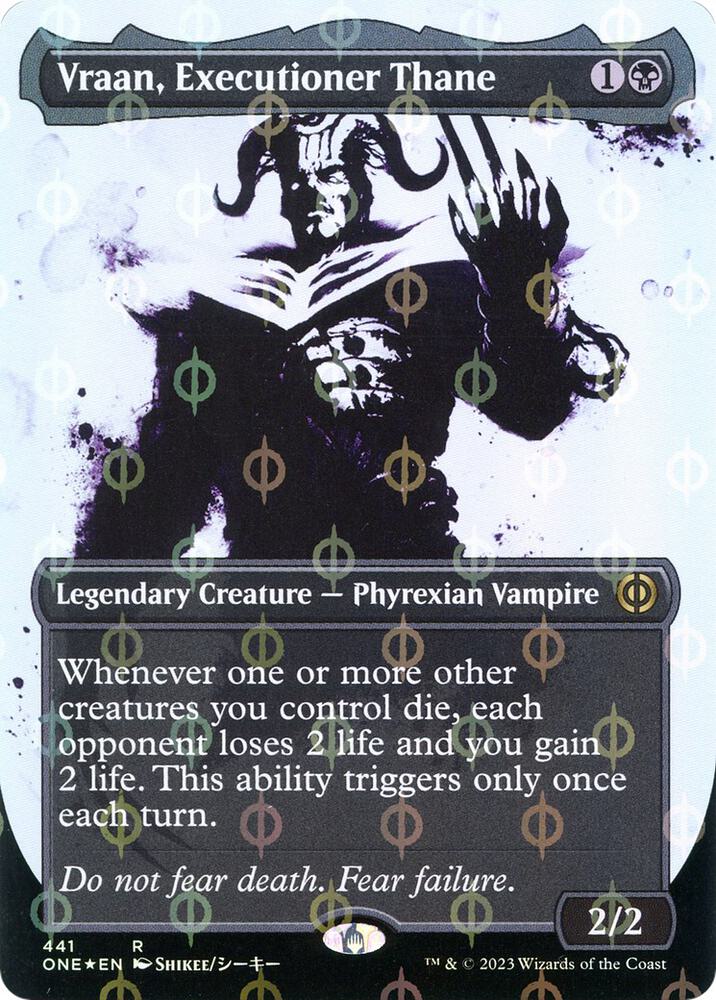 Vraan, Executioner Thane 441/271 (Phyrexia: All Will Be One)  - Borderless Compleat Foil